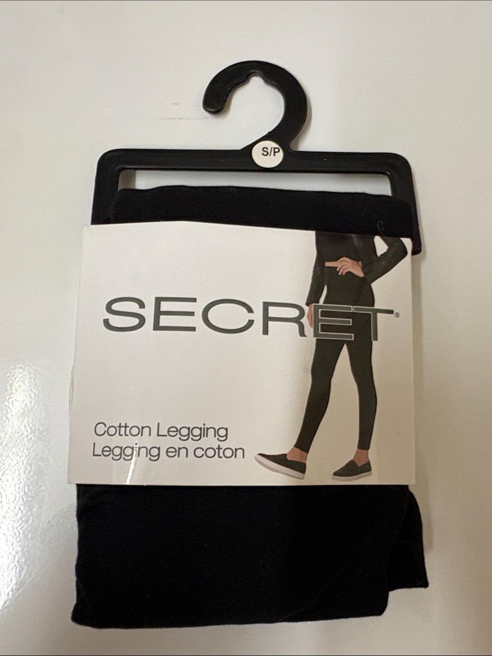 Secret Black Cotton Blend Leggings - Small- BRAND new